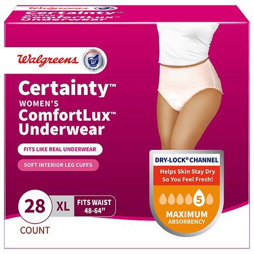 Walgreens Women's ComfortLux Underwear X-Large - 28.0 ea