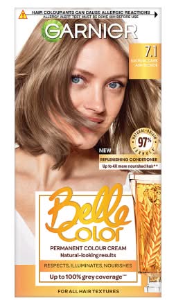 Garnier 7.1, Natural Dark Ash Blonde Permanent Hair Dye