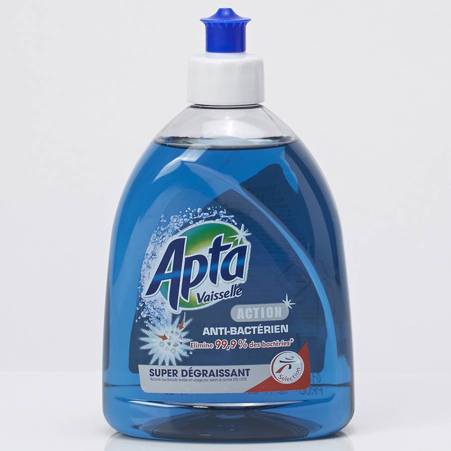 Liquide vaisselle Apta naturel bleu 50 ml