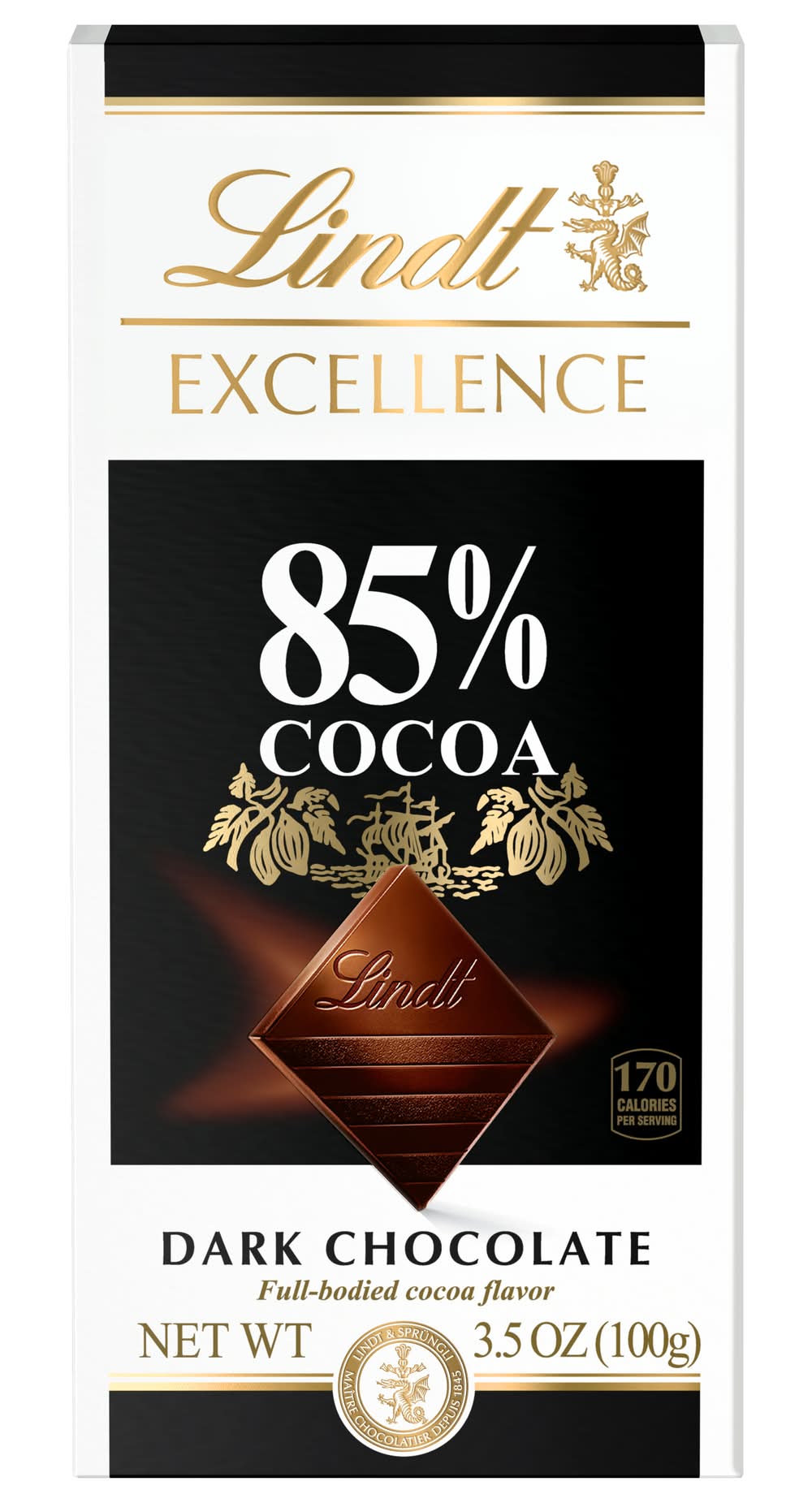 Lindt Excellence 85% Dark Chocolate Bars, Cocoa (3.5 oz)