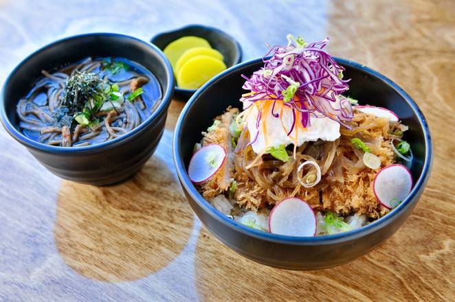 Katsudon with Soba