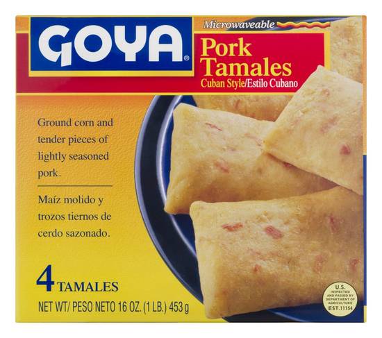Goya Cuban Style Pork Tamales (4 ct)