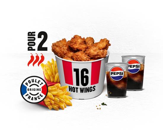 MENU BUCKET DUO - 16 HOT WINGS®