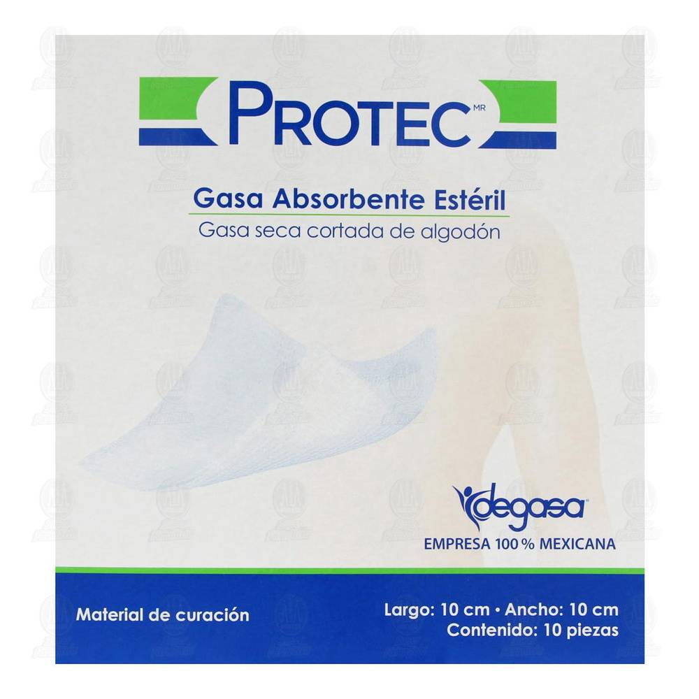 Protec · Gasa absorbente estéril (10 un)