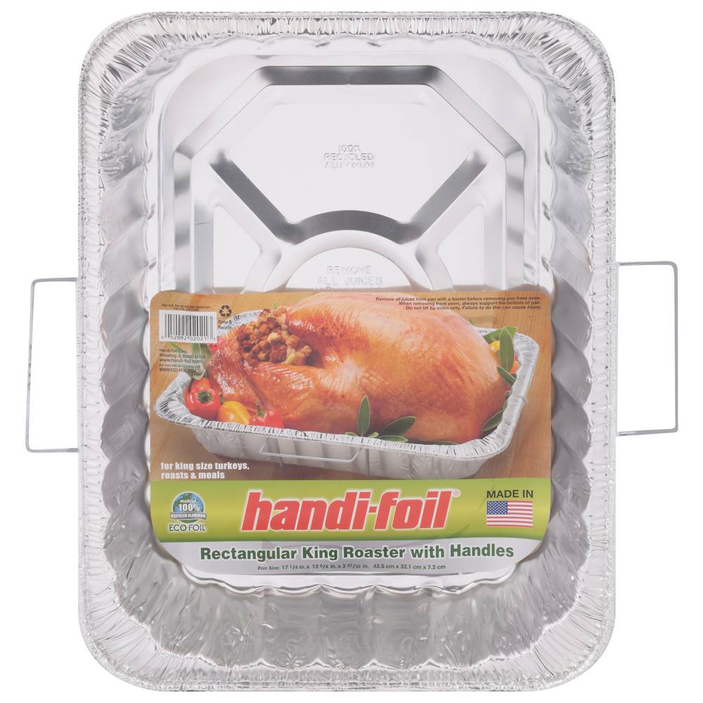 Handi-Foil Rectangular King Roaster With Handles