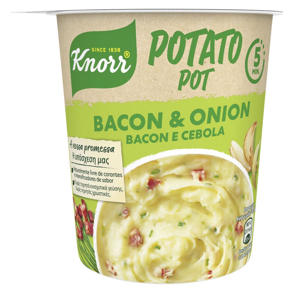 Knorr - Potato Pot Bacon e Cebola, embalagem de 51g