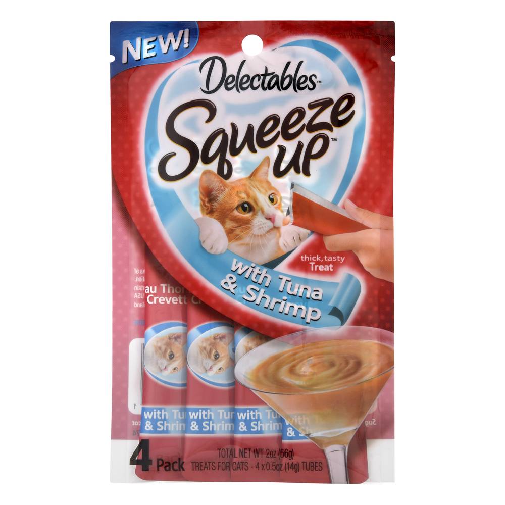 Delectables Squeeze Up With Tuna & Shrimp Treats For Cats (2 oz)