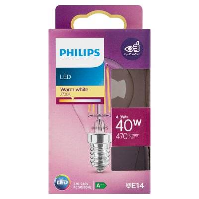 Philips Led Warm White 4.3w = 40w 470 Lumen