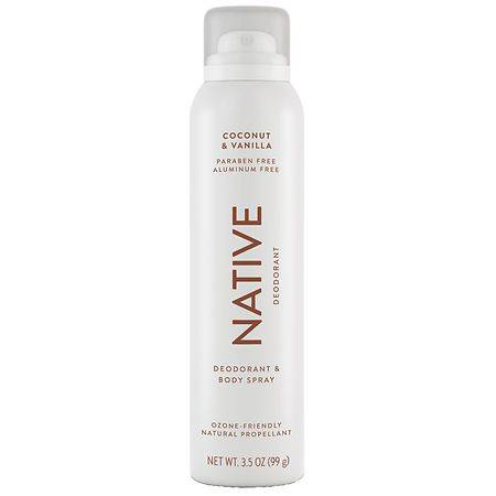 Native Aluminum Free Deodorant Spray Coconut and Vanilla - 3.5 oz