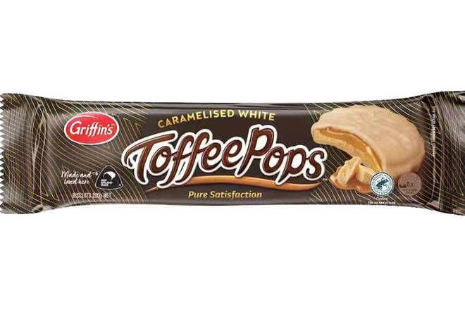 Griffins Biscuits Toffee Pops Caramelised White Choc 200gm