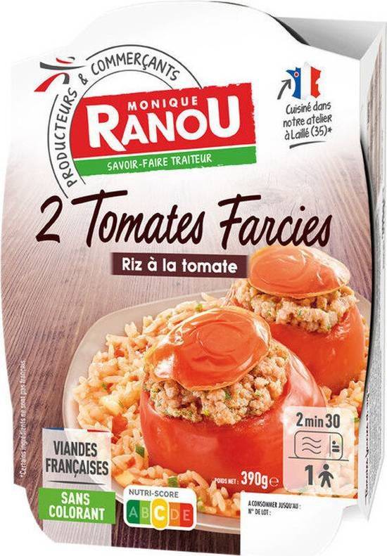 2 tomates farcies riz à la tomate - monique ranou - 390g