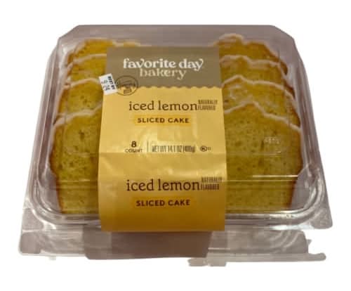 Favorite Day Sliced Loaf Cake, Iced Lemon (14.1 oz, 8 ct)