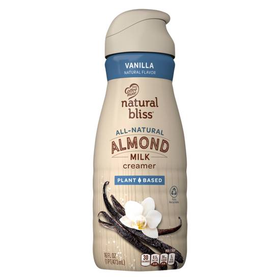 Order Coffee mate Natural Bliss Almond Milk Vanilla Creamer 16oz food online from Everyday Needs by Gopuff store, New Haven on bringmethat.com