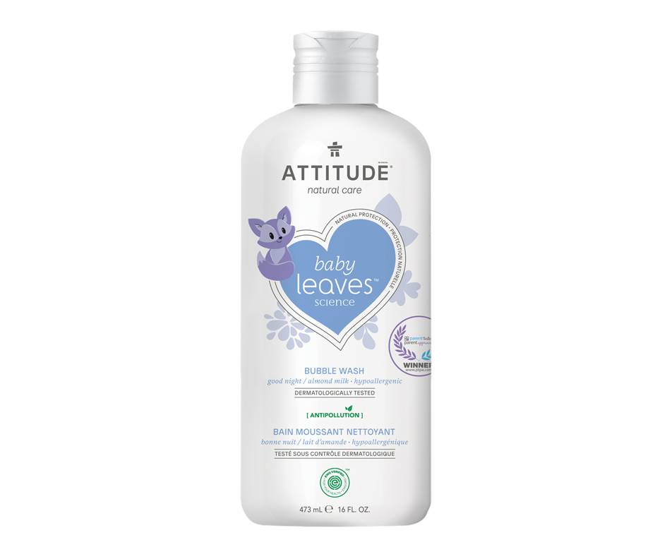 Attitude Baby Leaves Natural Bubble Wash (470 g)