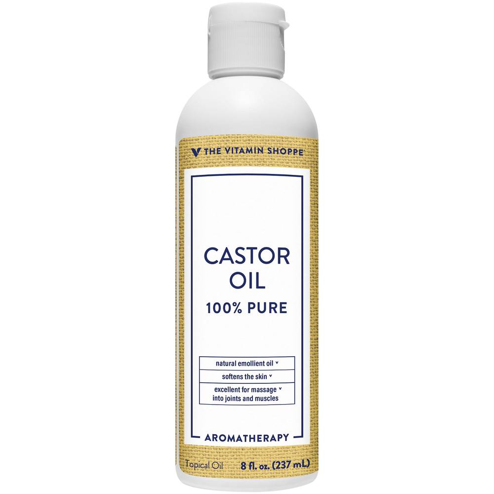 Castor Oil - 100% Pure Topical Massage Oil For Soft Skin - Soothes Joints & Muscles (8 Fl. Oz.)