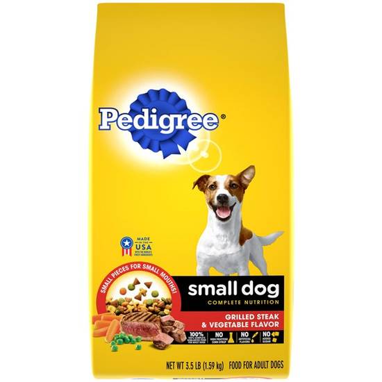 PEDIGREE Grilled Steak & Vegetable Flavor (Small Dog) Bag 3.5 lb