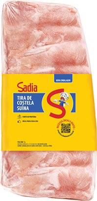 Sadia tira de costela suína congelada