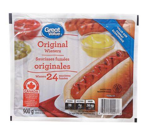 Great Value Original Wieners (900 g)