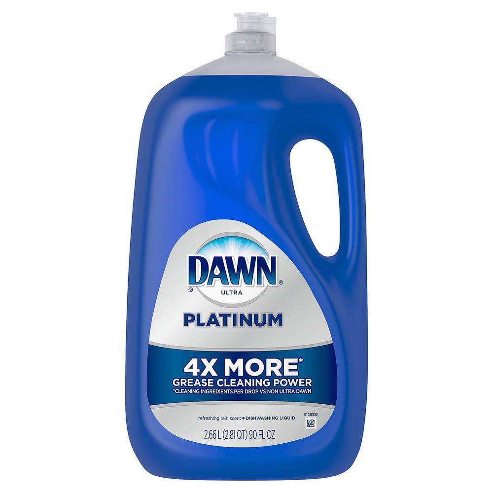 Dawn Ultra Platinum Refreshing Rain Liquid Dishwashing Liquid (90 fl oz)