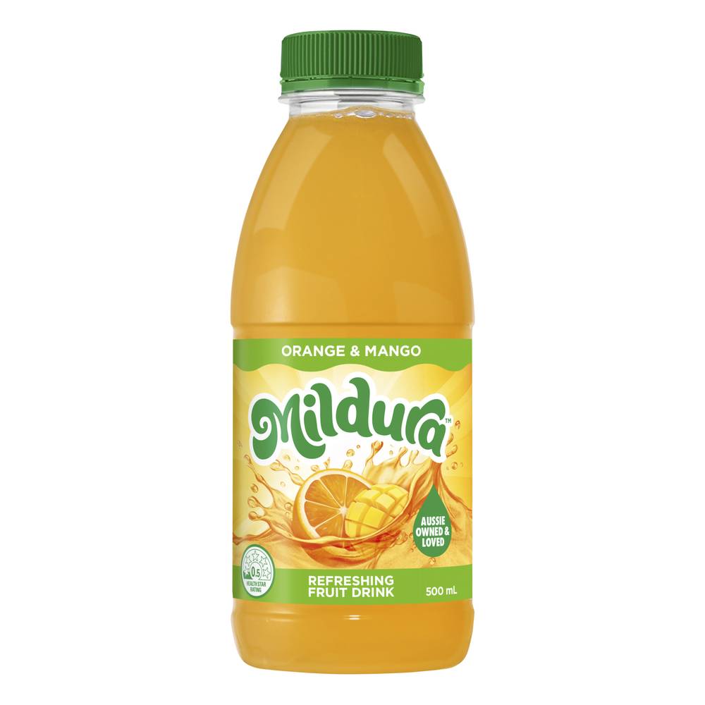 Mildura Orange & Mango Refreshing Fruit Drink (500mL)