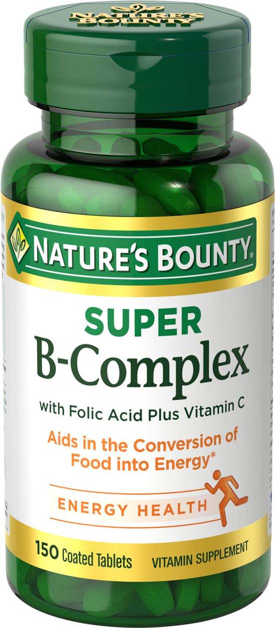 Natures Bounty Super B-Complex Coated Caplets (150 ct)