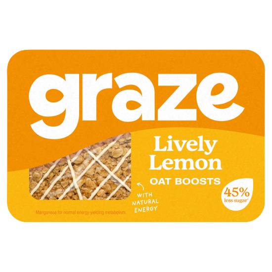 Graze Lively Lemon Oat Boosts 50g