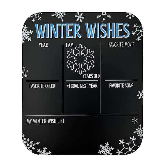 Winter Wishes Chalkboard By Creatology