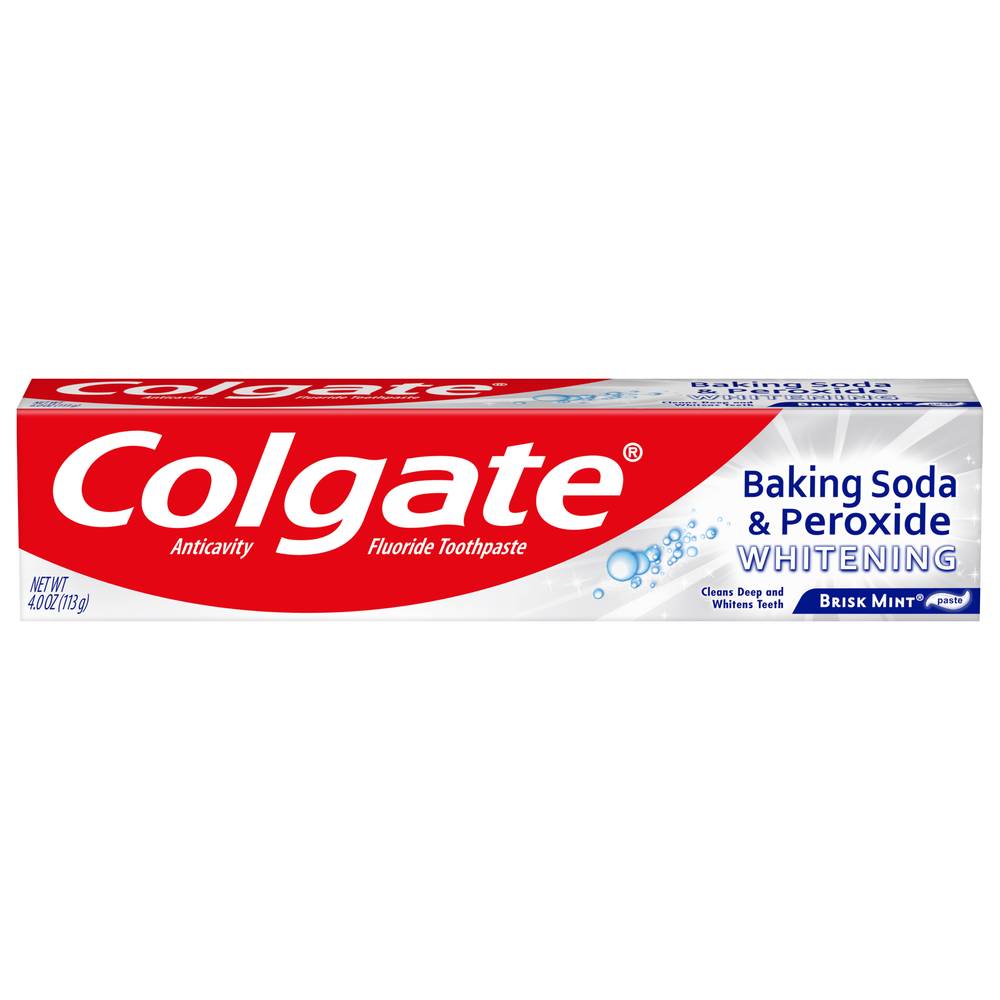 Colgate Baking Soda & Peroxide Whitening Brisk Mint Toothpaste (4 oz)