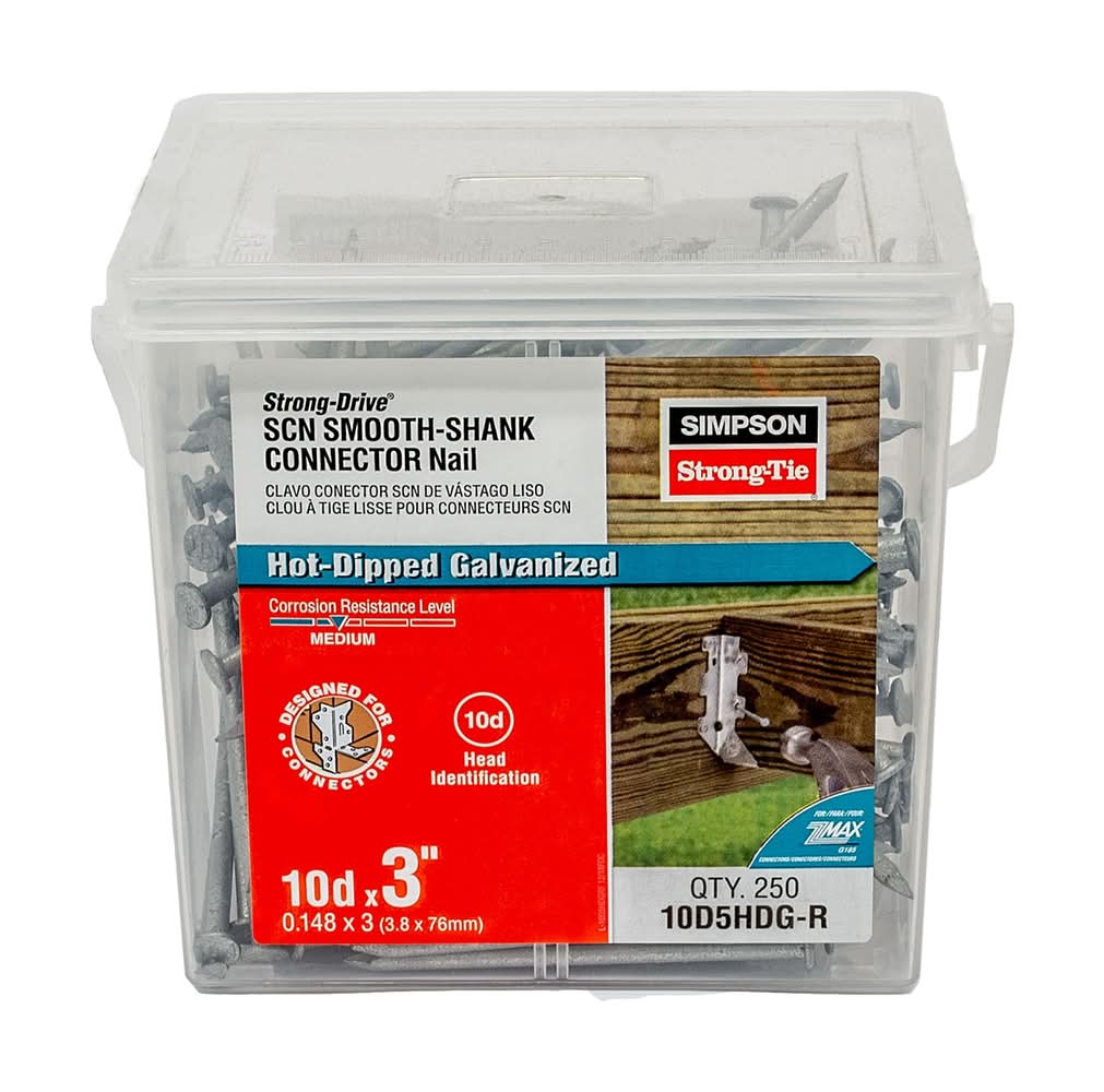 Simpson Strong-Tie 3-in x 0.148-in 10d Hot-dipped galvanized Smooth Shank Framing nails ( 250 -Per Box )
