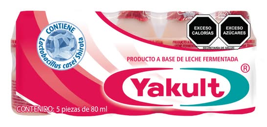 Yakult · Alimento a base de leche fermentada (5 x 80 ml)