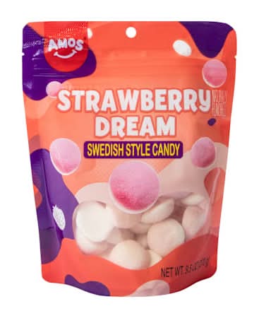Amos® Strawberry Dream Swedish Style Candy 9.5oz Strawberry Dream