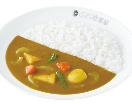 ハーフポークカレー＋ハーフやさい Half order pork curry with vegetables (half)