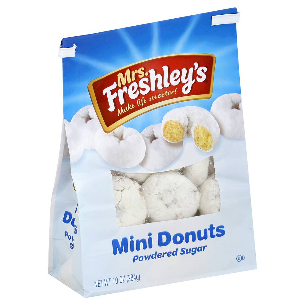 Mrs. Freshley's Powdered Sugar Mini Donuts