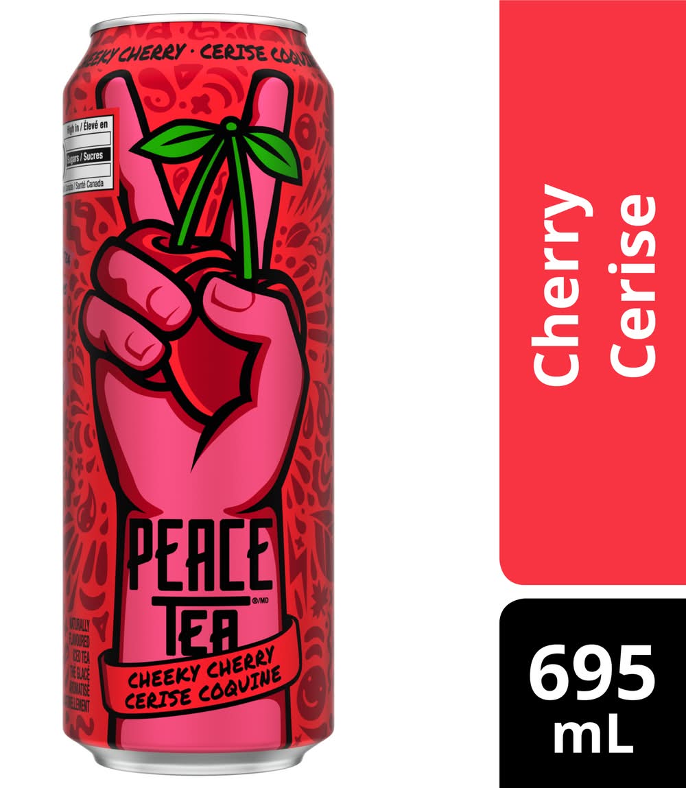 Cerise coquine (canette 695 ml) - peace tea fizz cheeky cherry (1 ct)