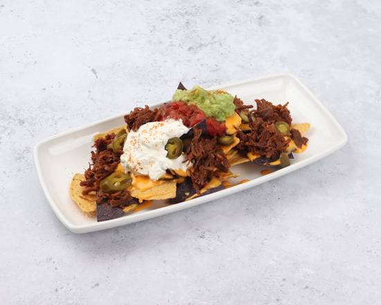 HOUSE NACHOS FOR ONE - WITH BARBACOA 
