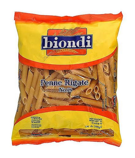 Biondi尖管麵500g