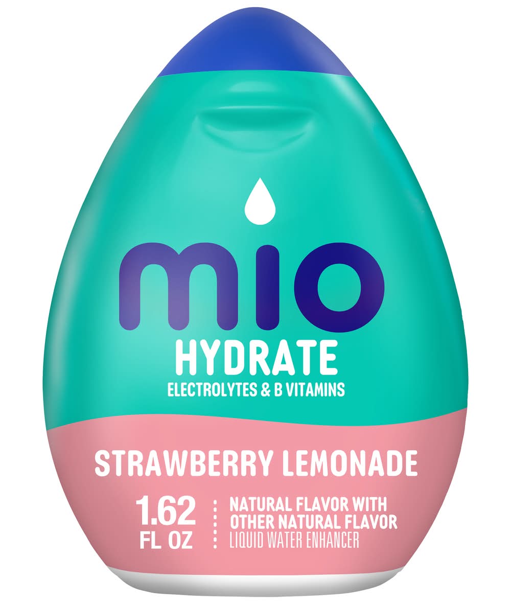 MiO Hydrate Electrolytes & B Vitamins Liquid Water Enhancer, Strawberry-Lemonade (1.62 fl oz)