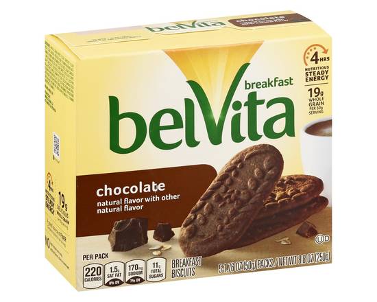 Belvita · Chocolate Breakfast Biscuits (5 x 1.76 oz)