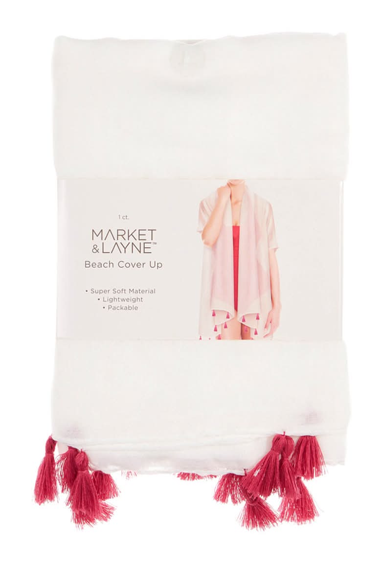 Market & Layne Solid Lightweight Beach Cover Up