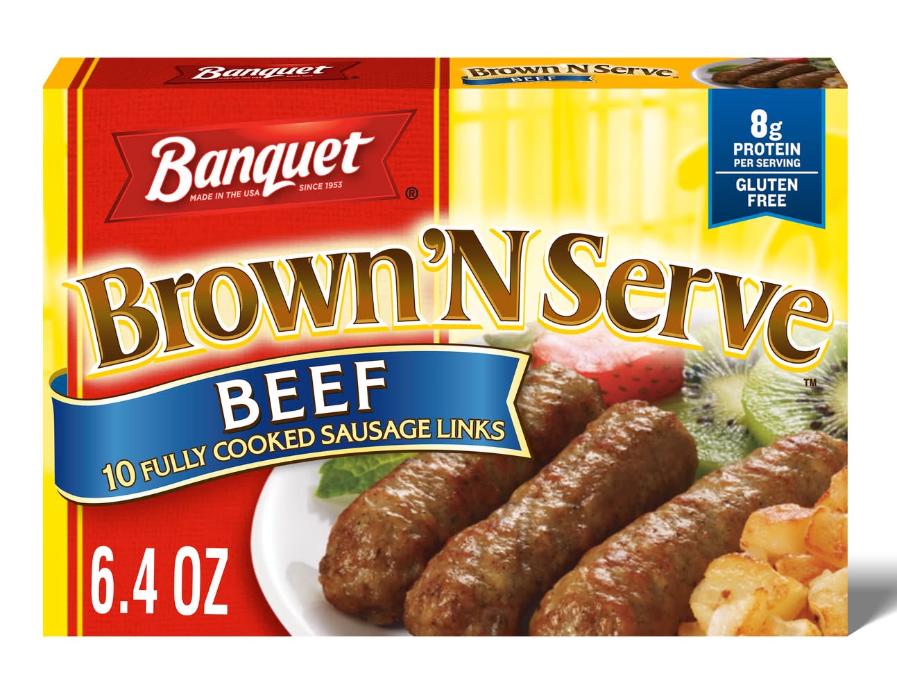 Banquet Brown'n Serve Gluten Free Beef Sausage Links (6.4 oz)
