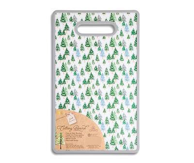 Evergreen Tree Poly Cutting Board, (9" x 14.5")