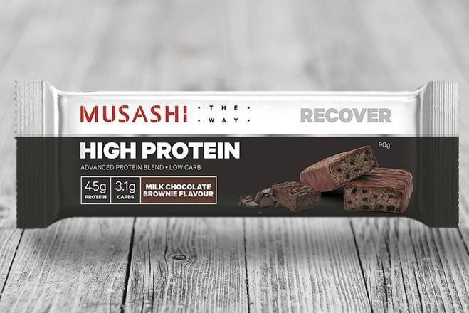 Musashi High Protein Milk Chocolate Brownie Bar 90g