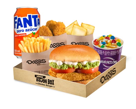 Super Bajón Box Chicken Burger