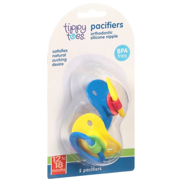 TopCare Orthodonic Latex Free Silicone Pacifiers 12-18M