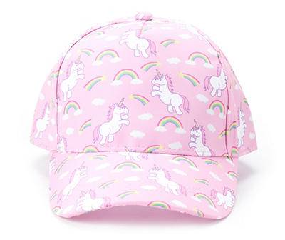 Kids' Pink Unicorn Baseball Cap