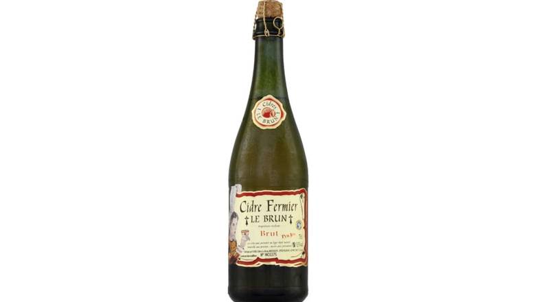 Le Brun Cidre fermier brut 5,5% La bouteille de 75cl