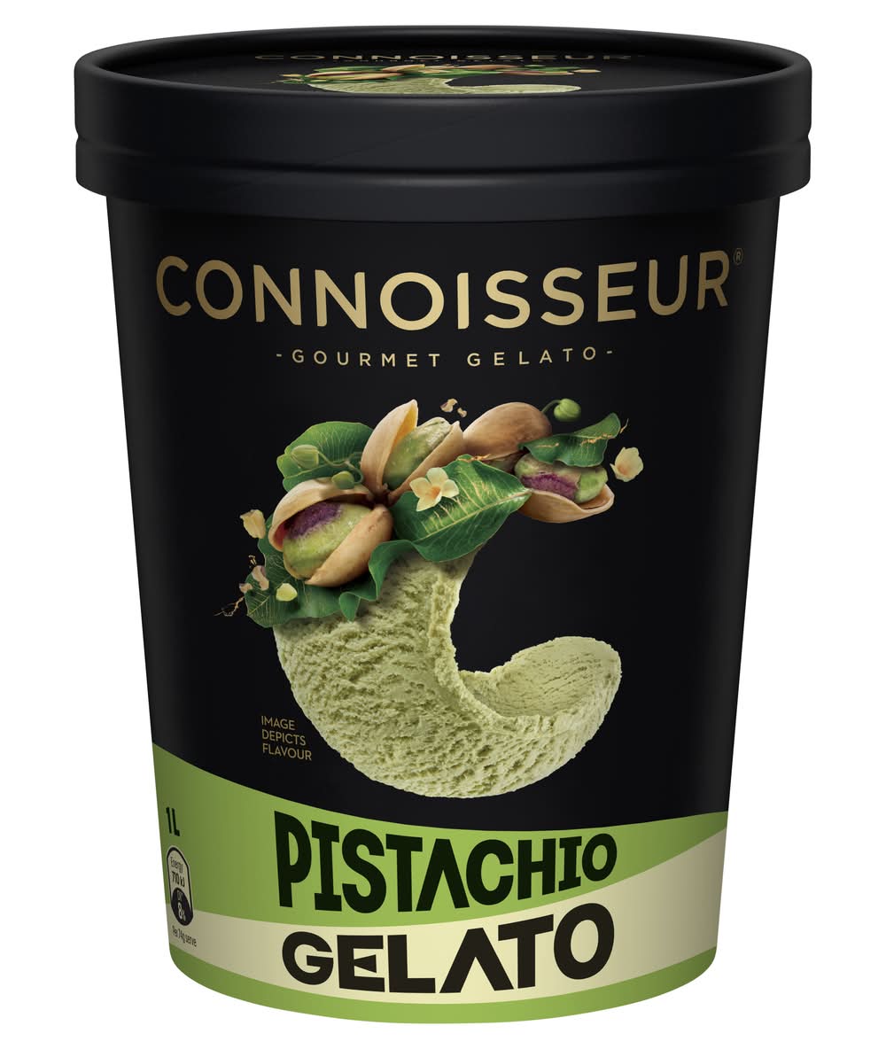 Connoisseur Gourmet Gelato Ice Cream, Pistachio (1L)