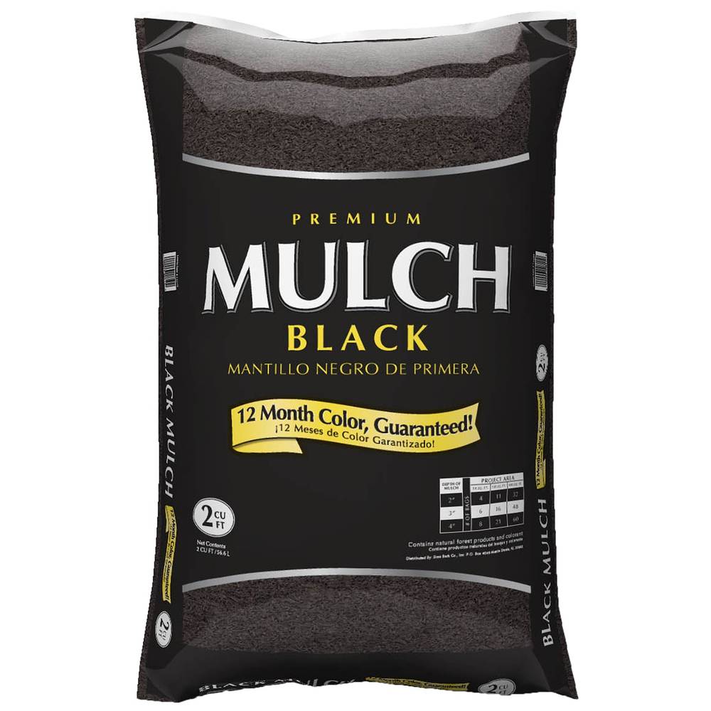 Premium 2-Cu ft Black Mulch | 148349