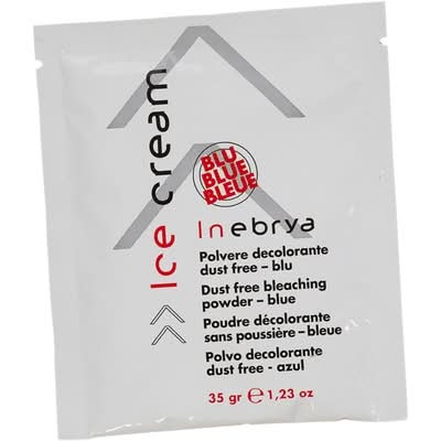 Inebrya ice cream poudre de blanchiment sans poussière - ice cream dust free bleaching powder (bleu)
