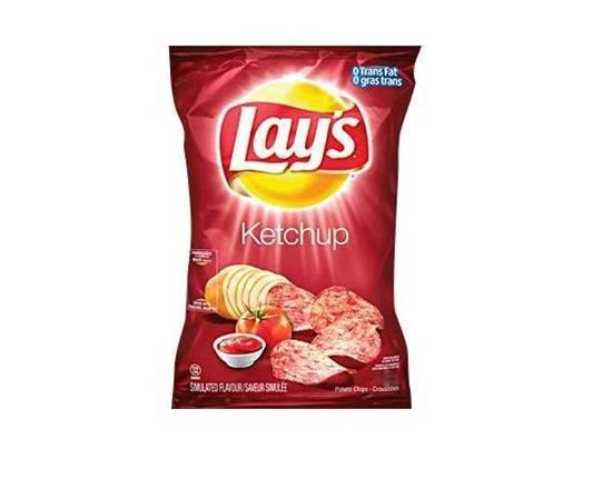 Small Lays Ketchup Potato Chips Bag